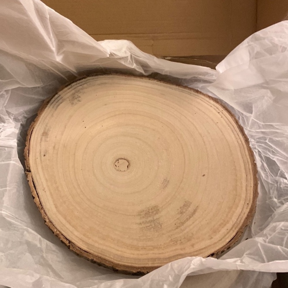 COPY - 1 bundle of 5 wooden round slabs